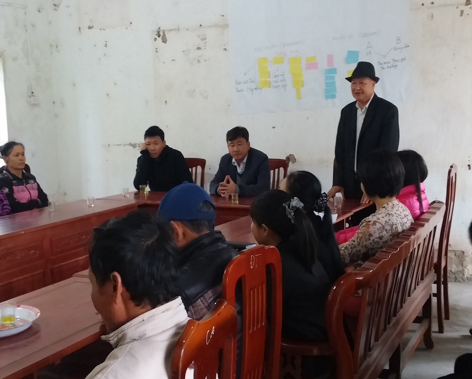Chủ nhiệm HTX An Châu – Ông Bùi Huy Thông phát biểu khai mạc cuộc họp